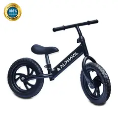 ALPHAVIL - Bicicleta de Equilibrio Balance para Niños Negro