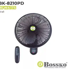 BOSSKO - Ventilador De Pared 16 con Control Remoto BK-8210PD