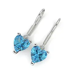 LUYA JOYERÍA - Aretes de corazón de Luya