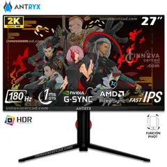 ANTRYX - Monitor IPX2725QGTP 27 FAST IPS 2K QHD 180Hz 1ms G-Sync