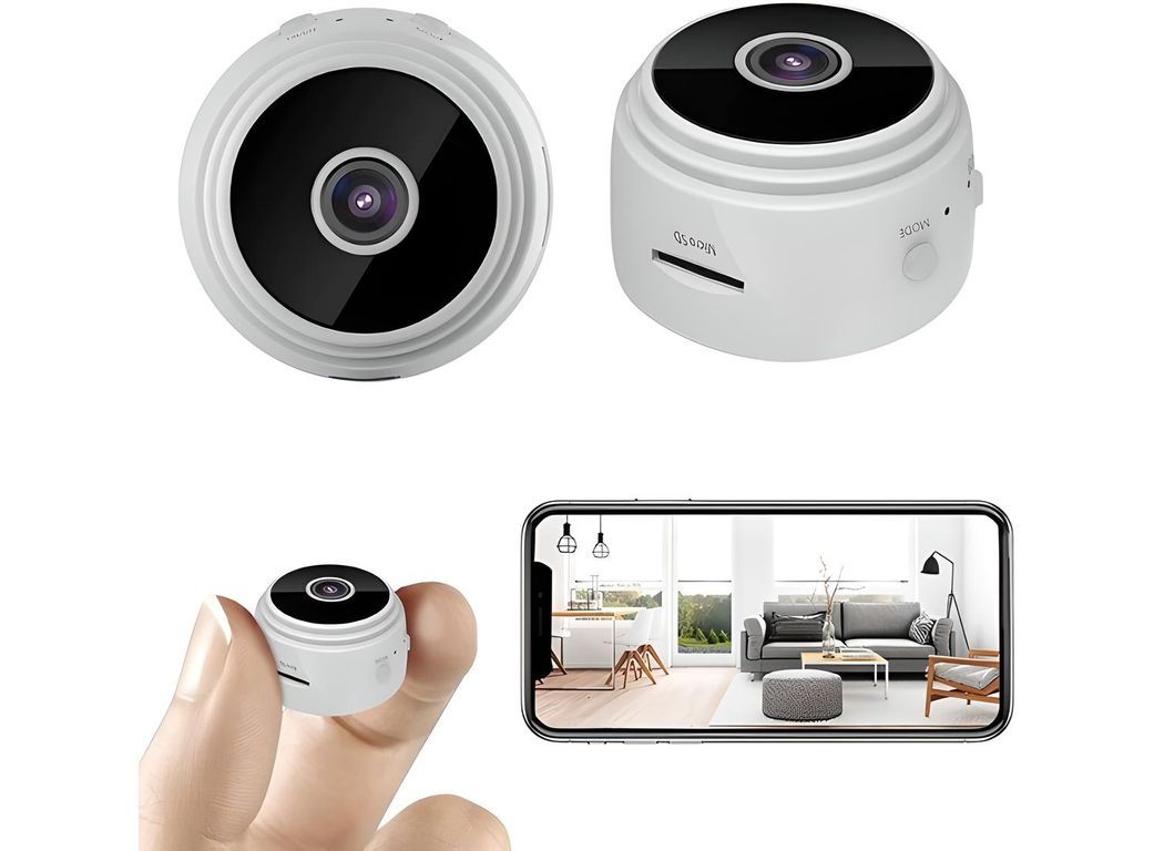 MINI CAMARA ESPIA DE SEGURIDAD WIFI A9 BLANCO