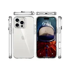 GENERICO - CASE SPACE PARA IPHONE 16 PRO MAX - TRANSPARENTE