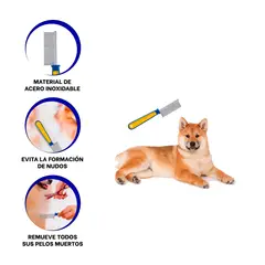 GENERICO - Cepillo Suave para Perro en Multicolor Y+Regalo Agendita