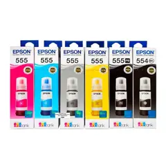 EPSON - Kit de Tintas T554 y T555 l8160 l8180 70ml