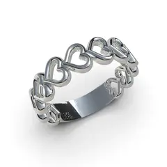 LUYA JOYERÍA - Anillo Corazones de Luya
