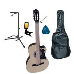 GENERICO - PACK DE GUITARRA ACUSTICA NYLON NATURAL