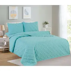 CASATEX - Cubrecama + Juego de sabanas 1.5 plazas 100% Algodón - 4 Piezas