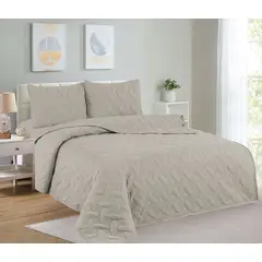 CASATEX - Cubrecama + Juego de sabanas 1.5 plazas 100% Algodón - 4 Piezas