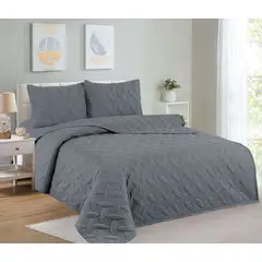 CASATEX - Cubrecama + Juego de sabanas 1.5 plazas 100% Algodón - 4 Piezas