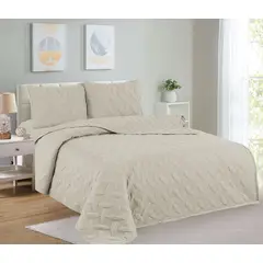 CASATEX - Cubrecama + Juego de sabanas 2 plazas 100% Algodón - 5 Piezas