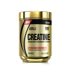 LEVEL PRO - Creatina 500gr Creatina Monohidratada 100% Pure Creatine