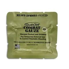 GENERICO - Vendaje gasa QUIKCLOT combat IFAK primeros auxilios 7.5CM x 3.7M