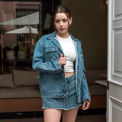 DESIRE - Casaca Jean Charo Oversize