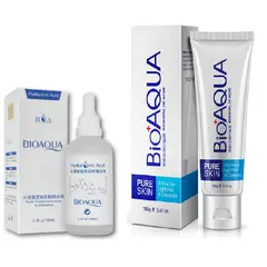 BIOAQUA - Serum Acido Hialuronico 100 ml + Gel Limpiador Anti-Acné