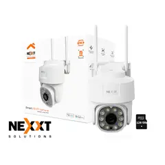 NEXXT SOLUTIONS - Cámara PTZ Inalámbrica Nexxt NHC-OP10 5MP Audio 2 vías Reflector Zoom 6X +SD128GB