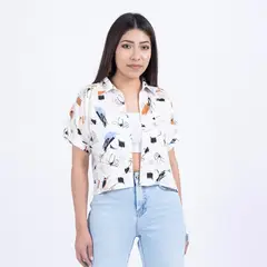 MOCALY - Camisa Casual Mujer en Lino