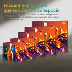 HISENSE - Televisor QLED 50 4K Ultra HD 50Q6N con Google TV y Conectividad Avanzada