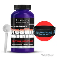 Ultimate Nutrition - Creatina 300 G - Creatina Monohidratada + Scoop + Pulsera