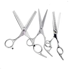 GENERICO - Combo Tijera de Corte Entresacar y Pulir Para Cabello