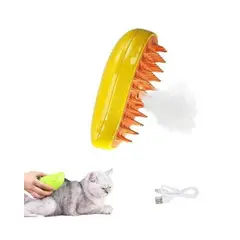 OEM - Cepillo de Vapor para Gatos y Perros Quita Pelos - Amarillo
