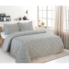 CASATEX - Cubrecama + Fundas de Almohada 2 Plazas - 100% Algodón