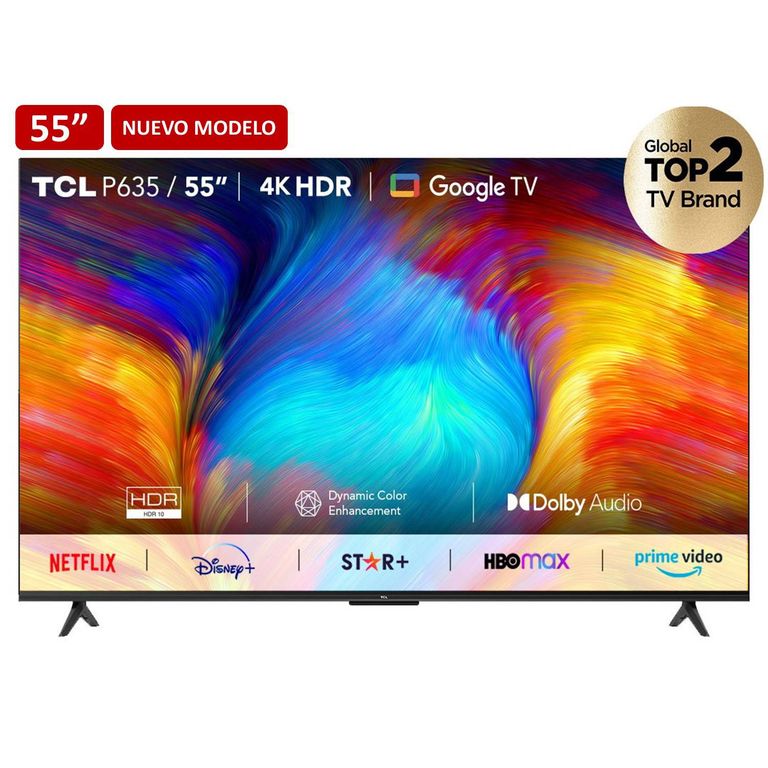 Televisor 55” Smart TV UHD 4K 55P635 Google TV