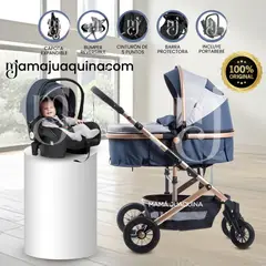 BABY - Coche Moisés Travel System de Lujo «JELANI » Edición Limitada Blue