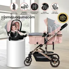 BABY - Coche Moisés de Lujo «JELANI » Edición Limitada Pink