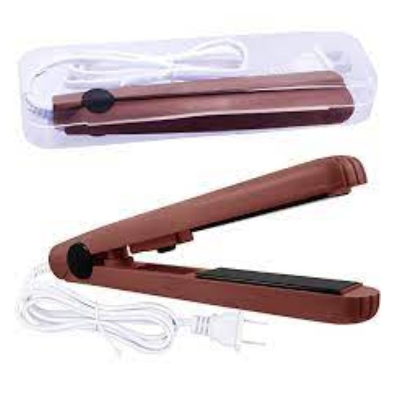 Mini Plancha de Cabello Marrón