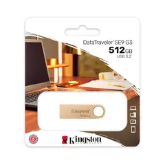 KINGSTON - Memoria Usb SE9G3 DE 512GB 3,2 Metal Dorada