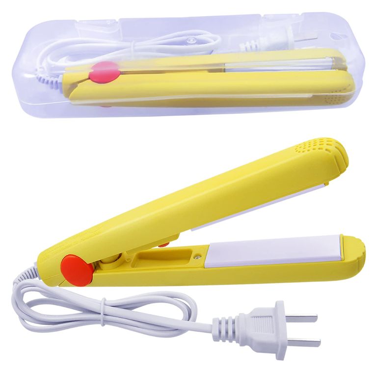 Mini Plancha de Cabello Amarillo