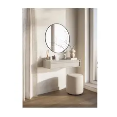 GENERICO - Recibidor Flotante Glady Taupe 1 Cajón R&R MUEBLES