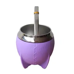 GENERICO - Matero Mate Torpedo de Acero Inoxidable Lila