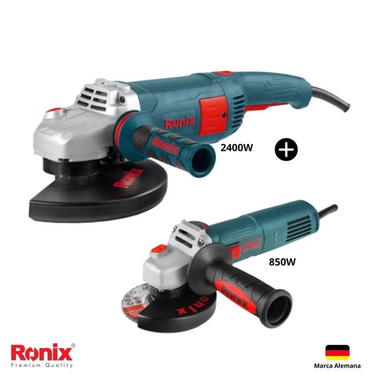 Combo Amoladoras Amoladora 7″ 2400W + Amoladora 4 1/2″ 850W