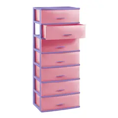 POLINPLAST - COMODA SUPER LINDA X7 PISOS VIOLETA CLARO CROSADO