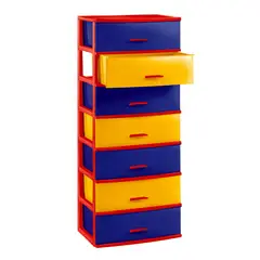 POLINPLAST - COMODA SUPER LINDA X 7 PISOS – MULTICOLOR