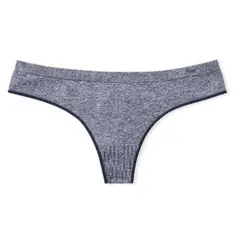 PINK - Panty Tanga sin costuras - Azul