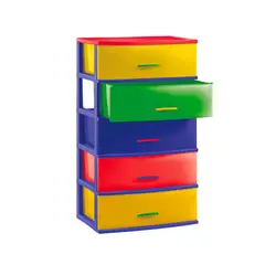 POLINPLAST - COMODA SUPER LINDA X5 PISOS MULTICOLOR