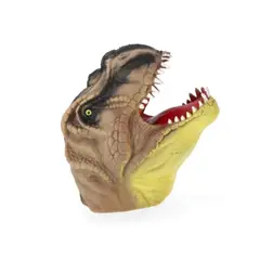 GENERICO - Marioneta de mano dinosaurio marrón