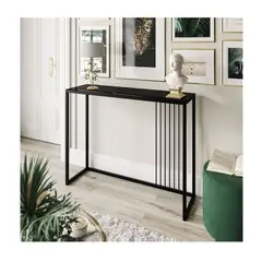 GENERICO - Mesa Consola Recibidor Lenin Negro R&R MUEBLES
