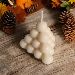 GENERICO - Vela Pirámide Bubble Aromática Artesanal