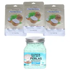 BIOAQUA - MASCARILLA FACIAL COCO + EXFOLIANTE PERLA