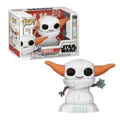 FUNKO - Grogu Muñeco de Nieve Pop 748 The Mandalorian