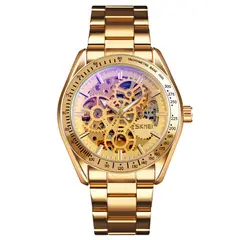 SKMEI - Reloj 9194 Dorado MECANICO Tourbillon AUTOMATICO_.