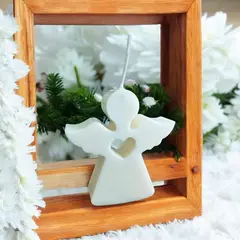 GENERICO - VELA ANGEL CON CORAZON PERFUMADA DE CERA DE SOJA