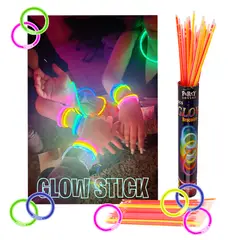 GENERICO - Pulseras neón fosforescente para fiestas