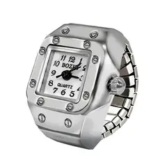 GENERICO - ANILLO RELOJ DE METAL PARA HOMBRE Y MUJER ESTILO VINTAGE
