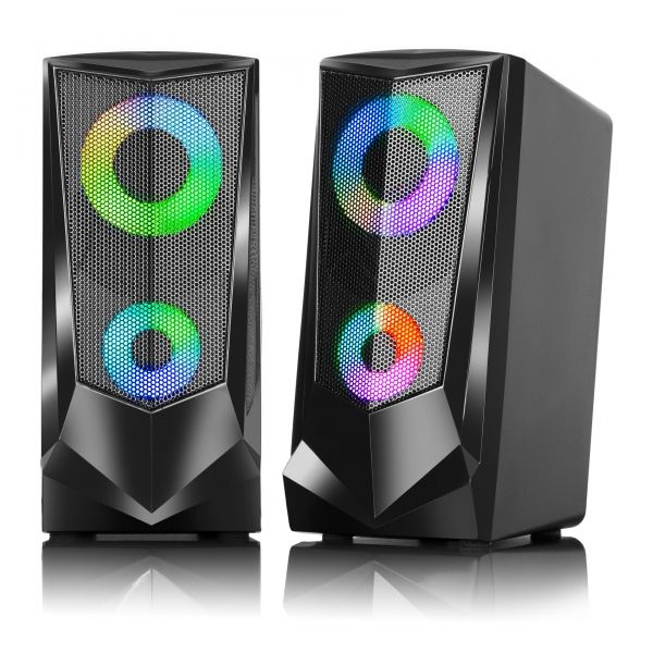 Parlante 2.0 Rgb Milano Mic S319 Advance
