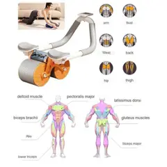 OEM - RODILLO ABDOMINAL 4 SOPORTE CON MEDIDOR DE CONTEO