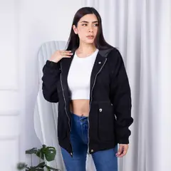 BENCUS JEANS - Casaca Jean Negro Mujer Parka